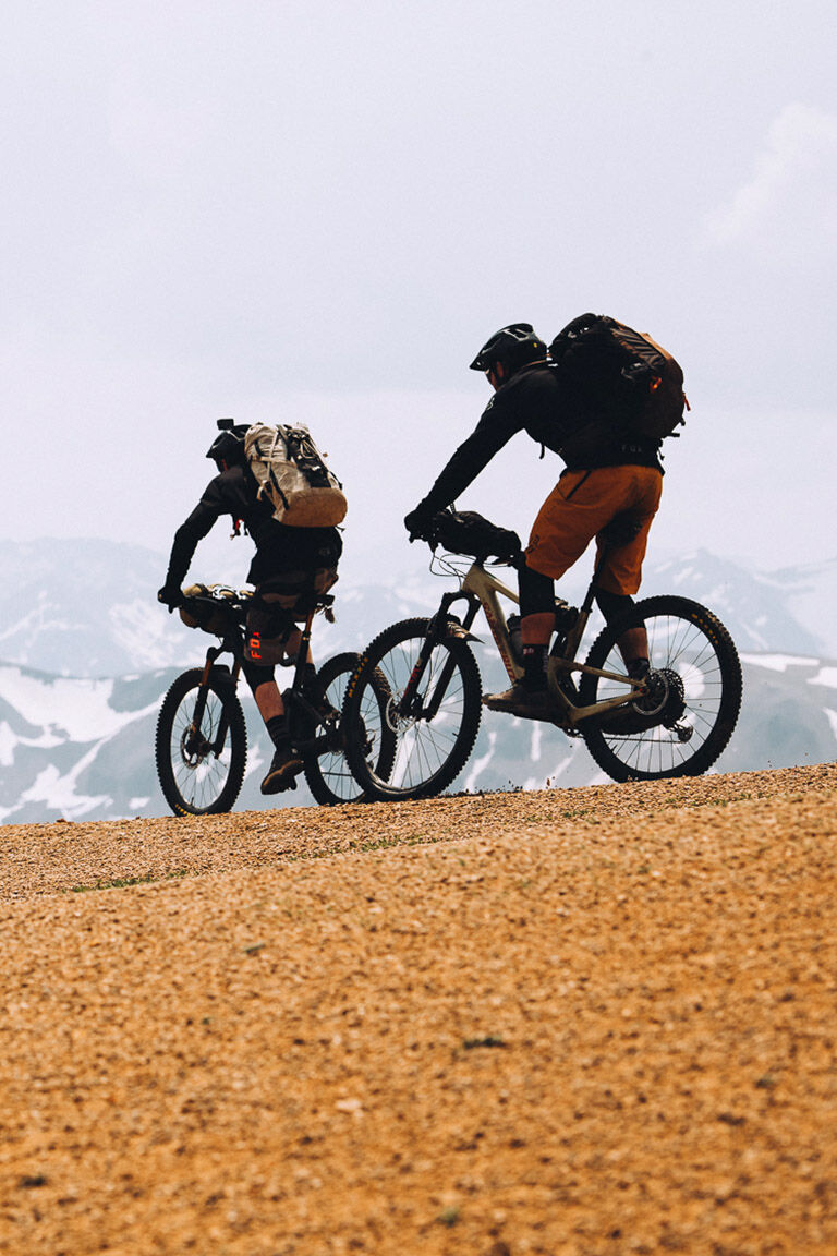 Riders cruising the Backcountry in New Fox gear