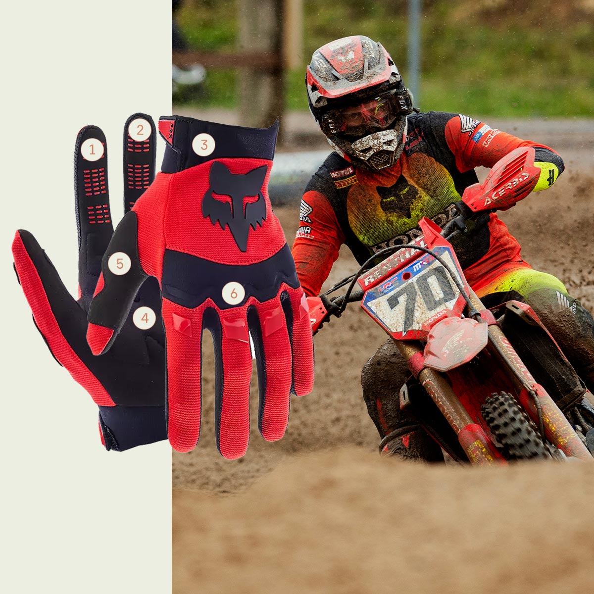 Motocross riding gloves store