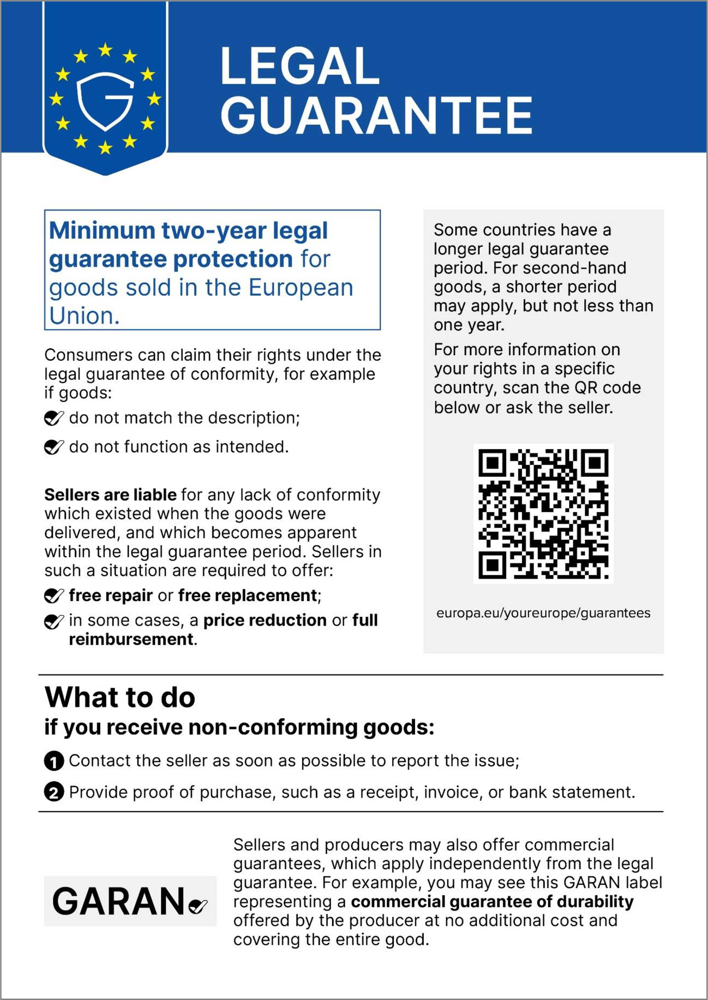 EU Legal Guarantee